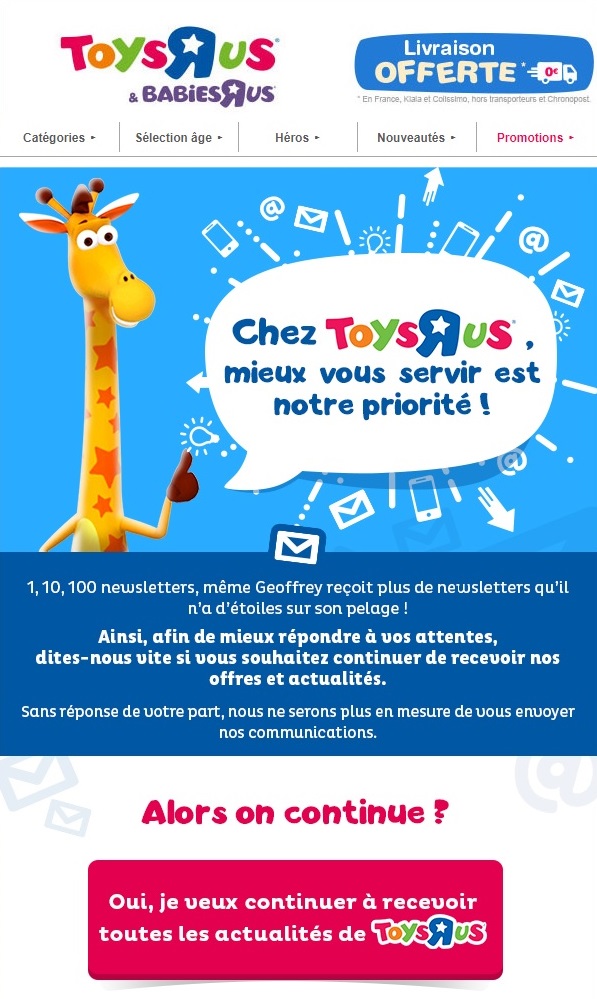 email réactivation clien