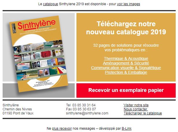 template graphique emailing