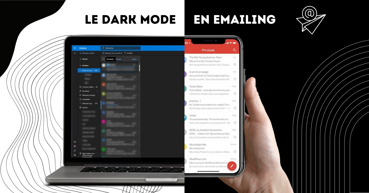 Mode sombre : une nouvelle expérience d’emailing