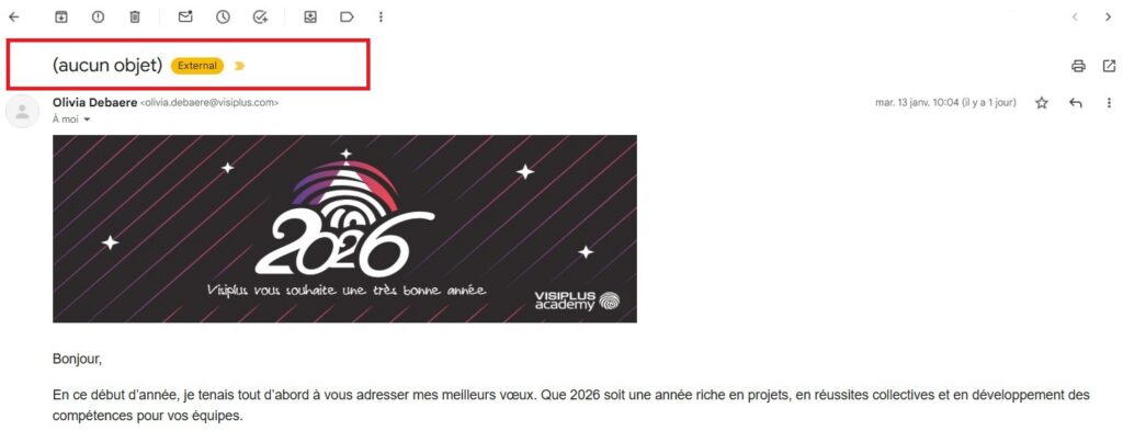 exemple email sans objet